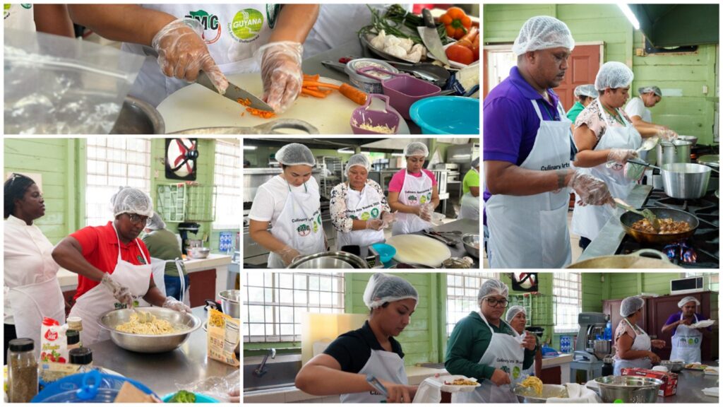 Participants on Day 3 of the Culinary Arts Training