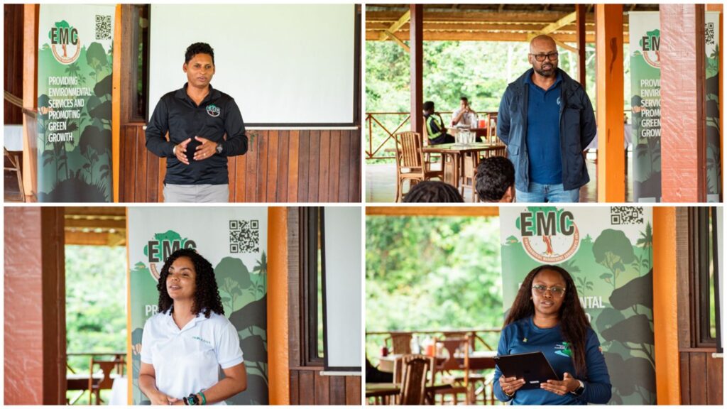 Representatives Providing Brief Remarks During the Certification Ceremony (From Top Left: Mr. Shyam Nokta; Mr. Kemraj Parsram; Anne-Marie Ford; and Ms. Ronell Lewis)