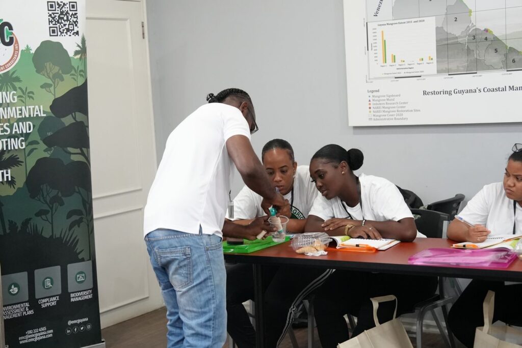 Demonstration at the theoretical session