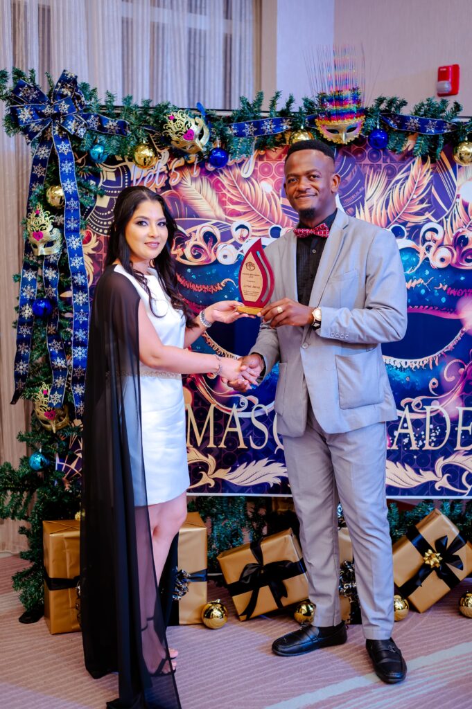 Jumel Jarvis receiving the Unsung Hero Award