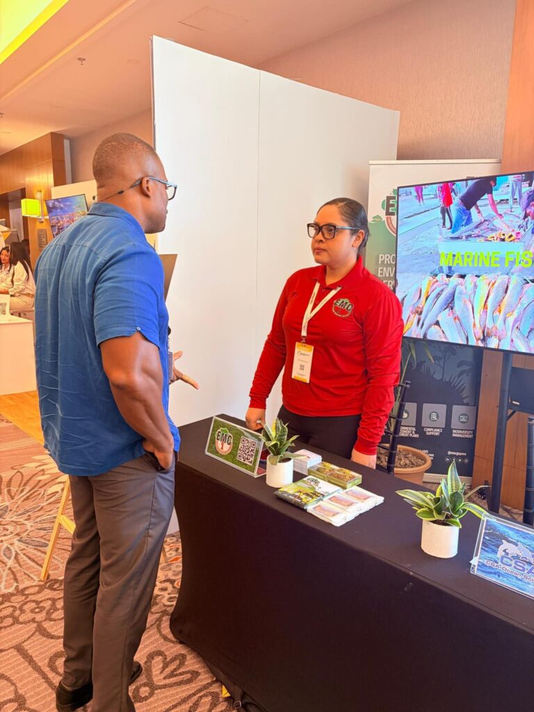 EMC Staff Interacting with Visitors during the Expo